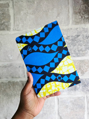 African Fabric Lined Notebook