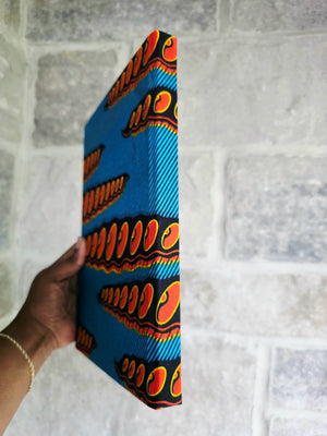 Large African Fabric Lined Notebook