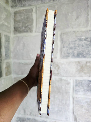 Large African Fabric Lined Notebook
