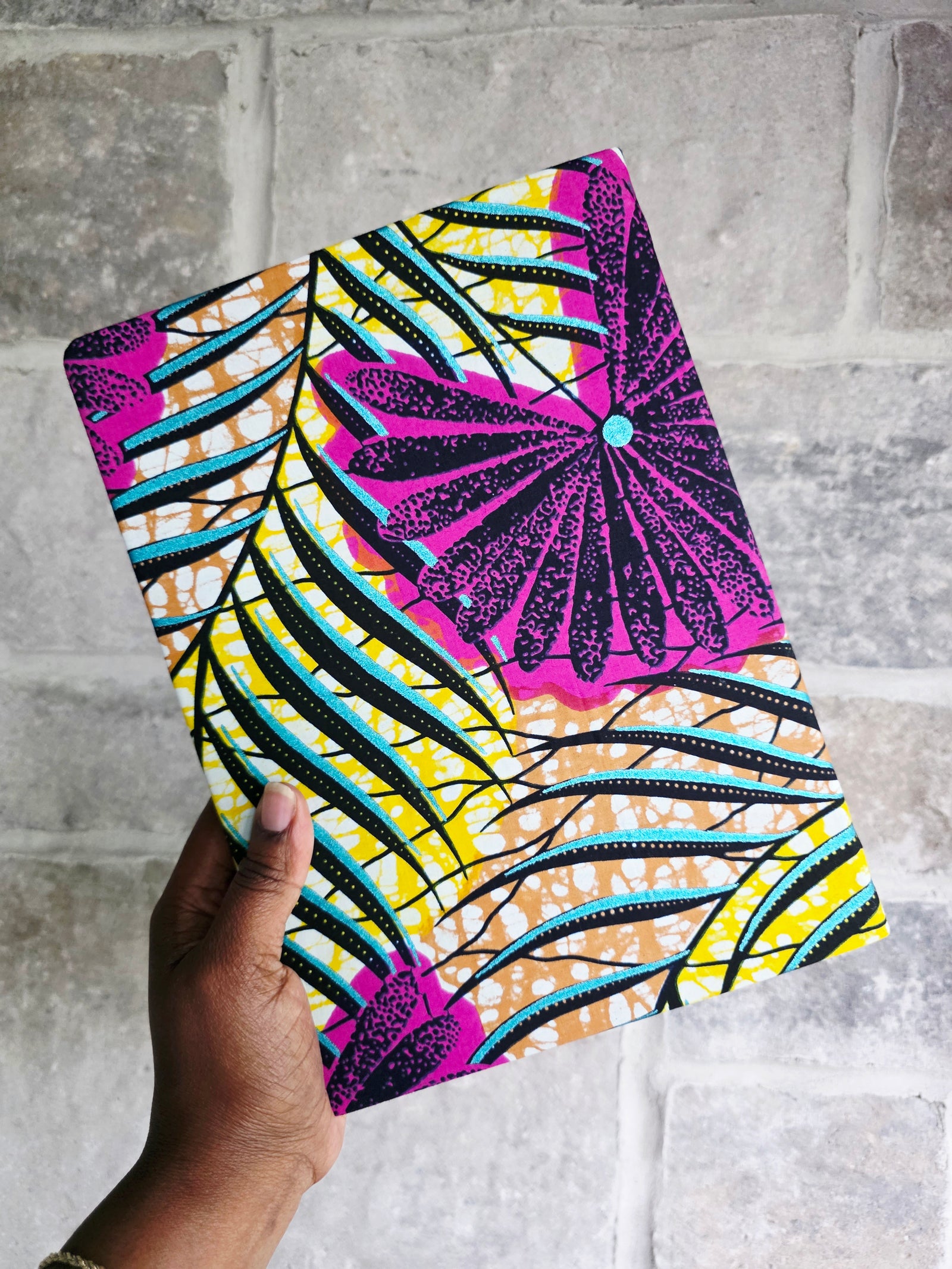 Large African Fabric Sketch Notebook