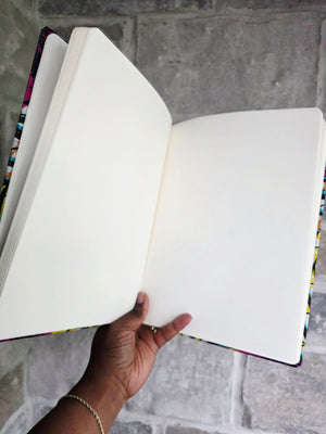 Large African Fabric Sketch Notebook