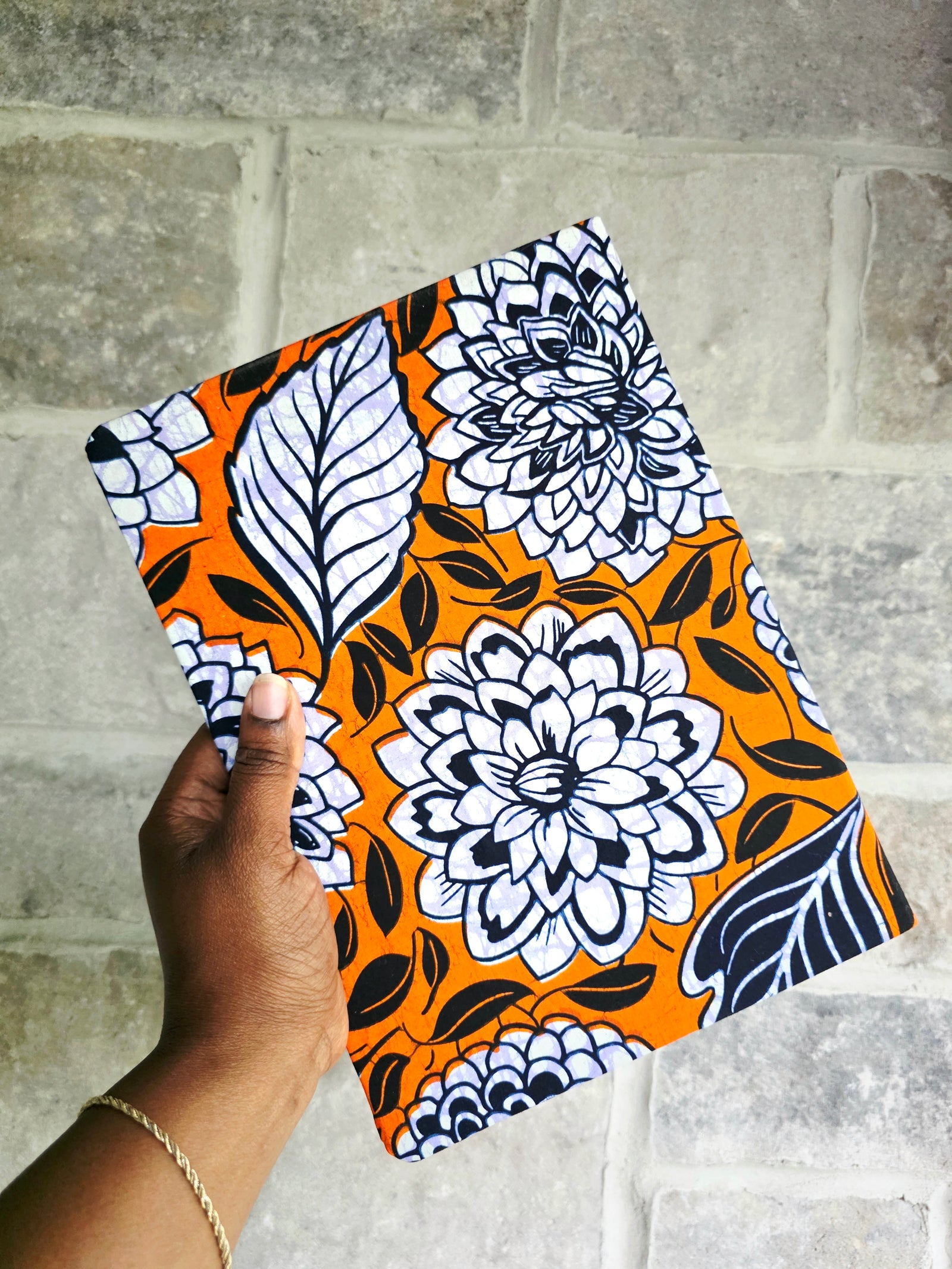 Large African Fabric Sketch Notebook