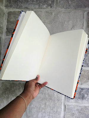 Large African Fabric Sketch Notebook