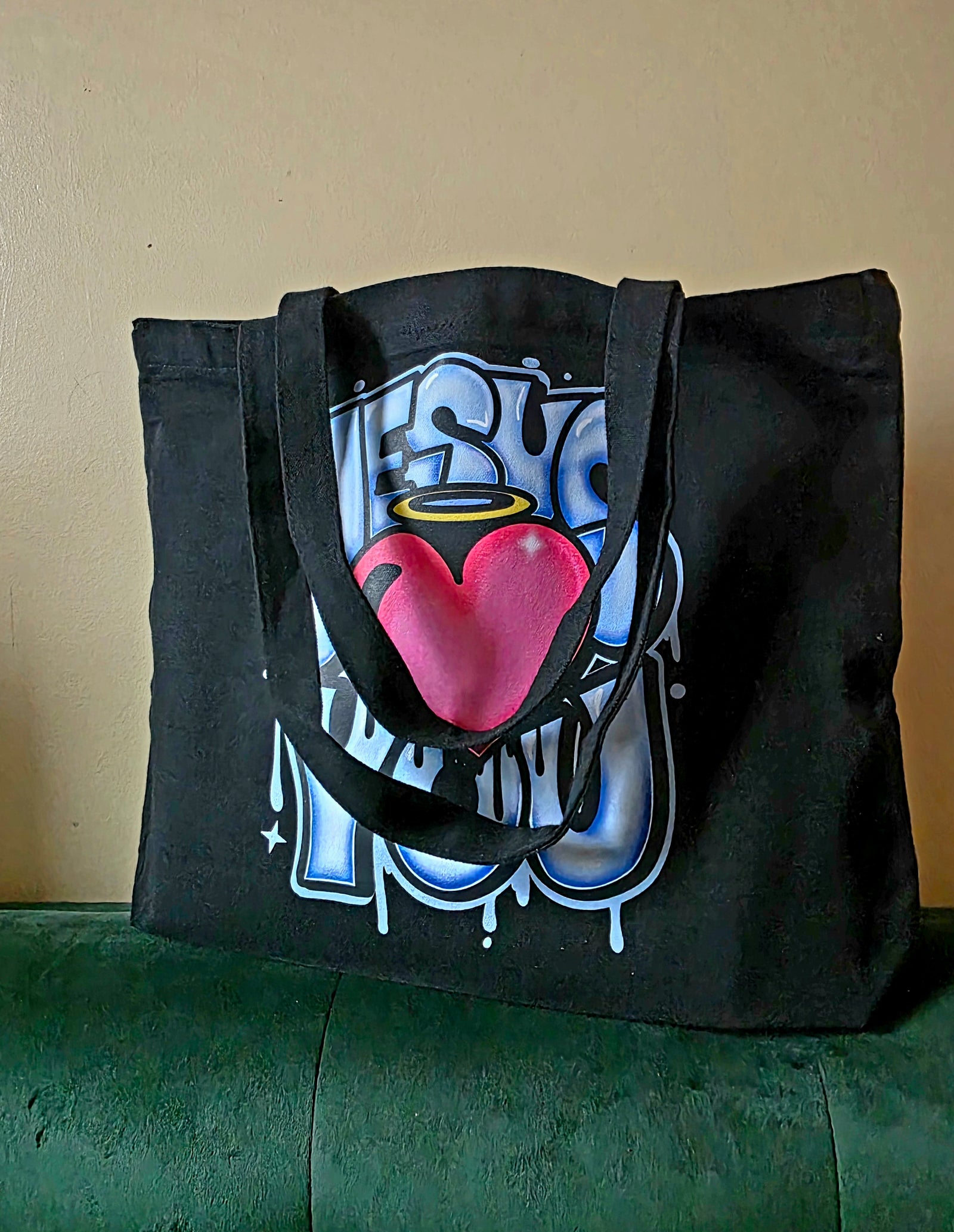 Jesus Loves You Large Tote with Zipper
