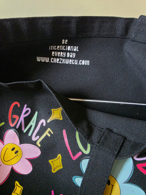 Give Grace Love God Be Kind Large Tote