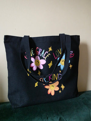 Give Grace Love God Be Kind Large Tote