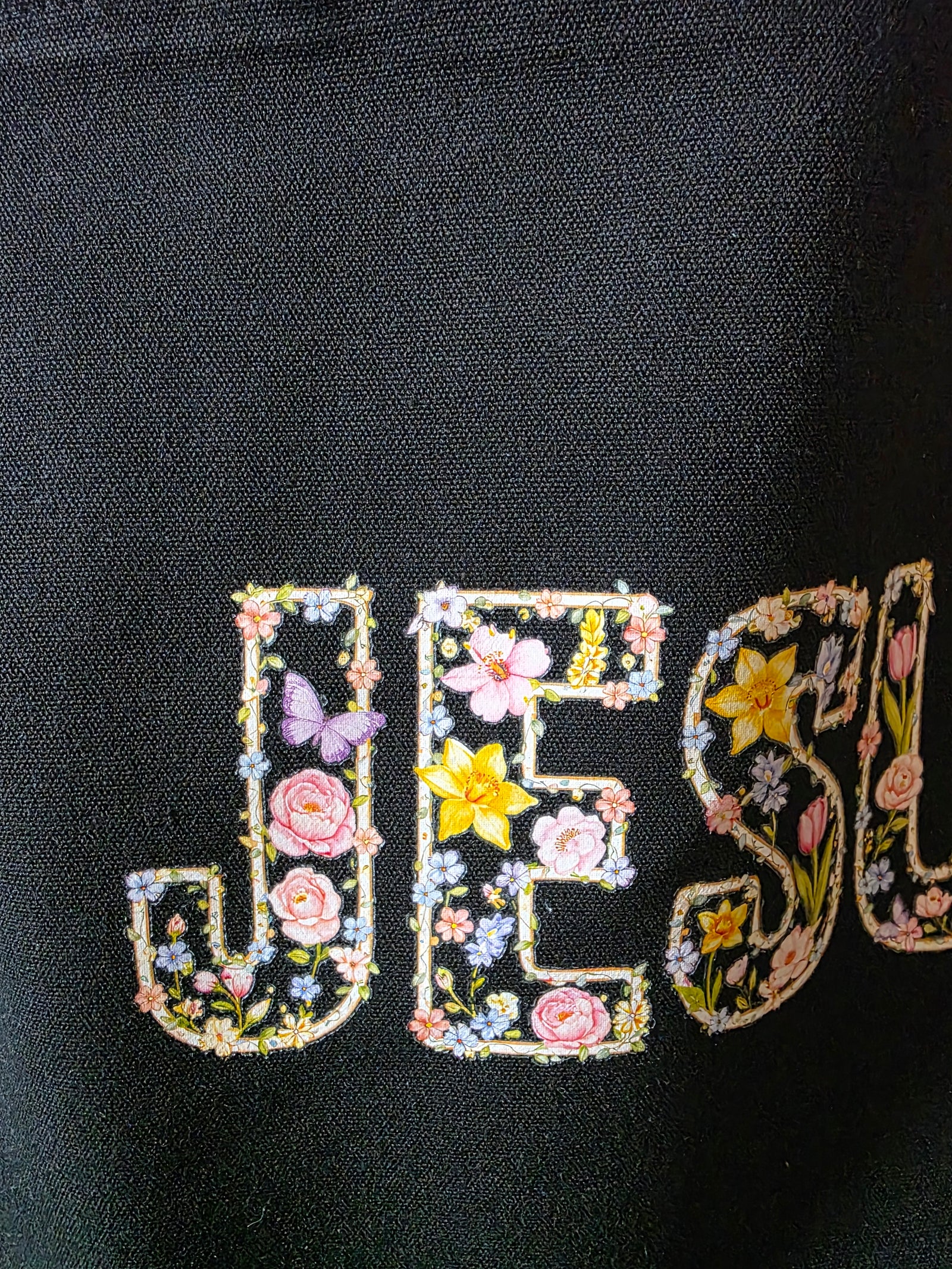 Jesus Large Tote with Zipper