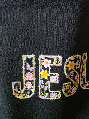 Jesus Large Tote with Zipper