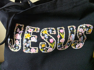 Jesus Large Tote with Zipper