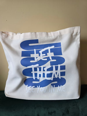 Jesus Let Them See You In Me Large Tote