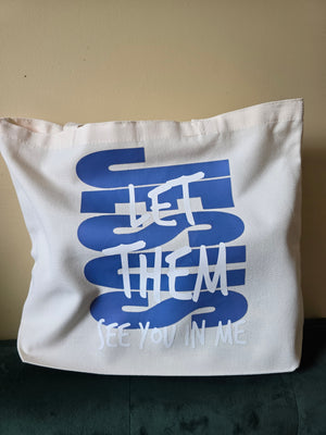 Jesus Let Them See You In Me Large Tote