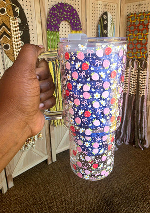 Jesus Paid It All Glass Tumbler with Handle