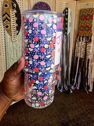 Jesus Paid It All Glass Tumbler with Handle