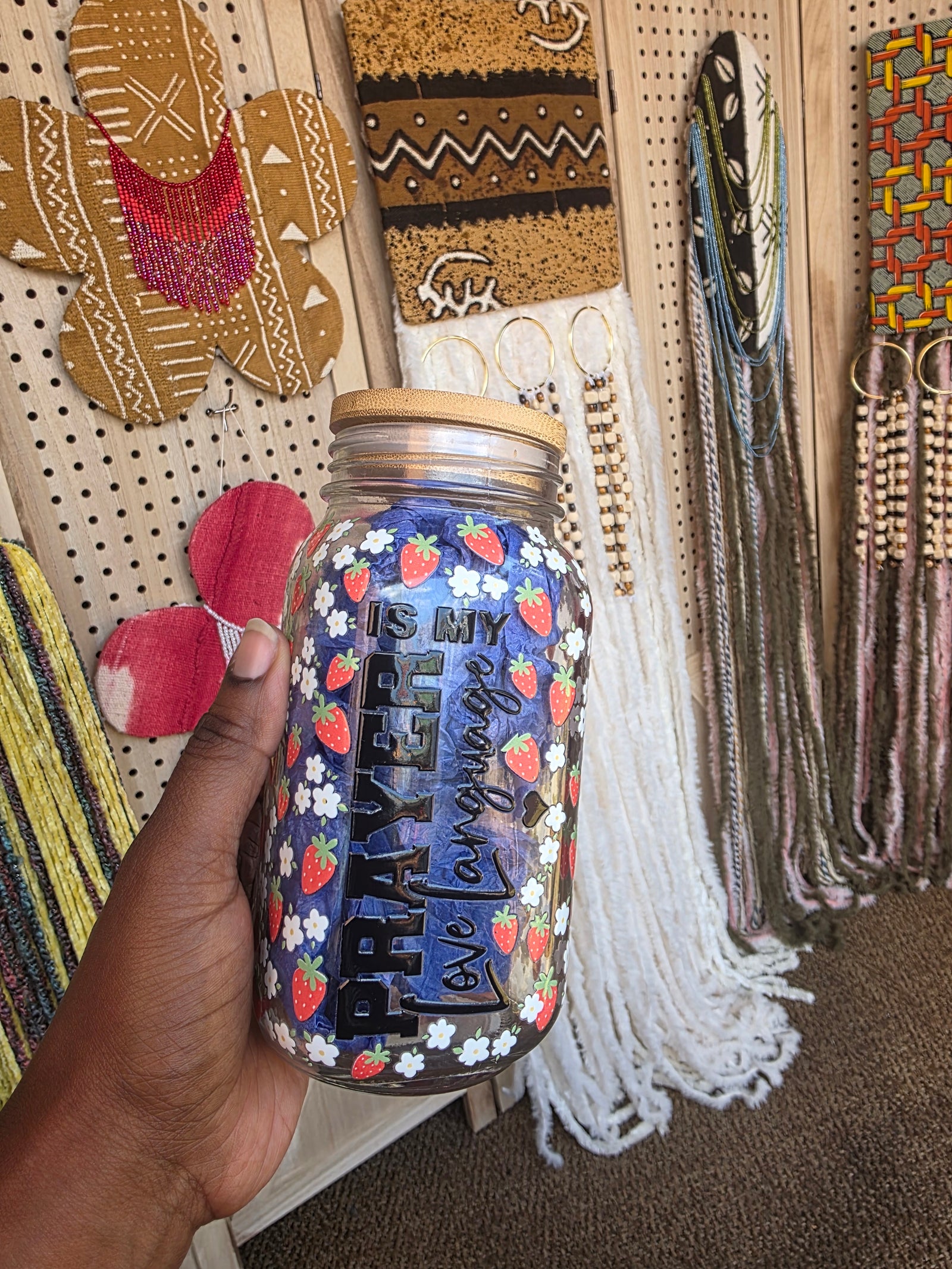 Prayer Is My Love Language Glass Tumbler