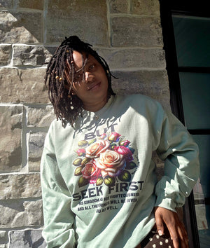 But Seek First His Kingdom Sweater