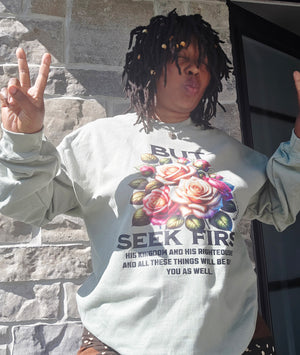 But Seek First His Kingdom Sweater