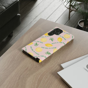 "Jesus Is The Key" Lemon Tough Phone Case – For Samsung, iPhone, & Pixel