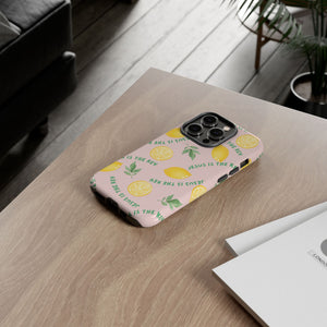 "Jesus Is The Key" Lemon Tough Phone Case – For Samsung, iPhone, & Pixel