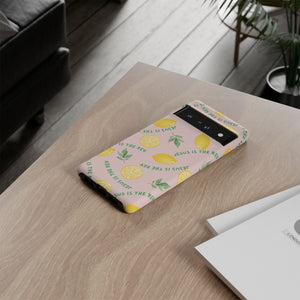 "Jesus Is The Key" Lemon Tough Phone Case – For Samsung, iPhone, & Pixel