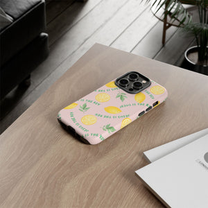 "Jesus Is The Key" Lemon Tough Phone Case – For Samsung, iPhone, & Pixel