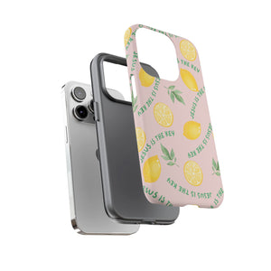 "Jesus Is The Key" Lemon Tough Phone Case – For Samsung, iPhone, & Pixel