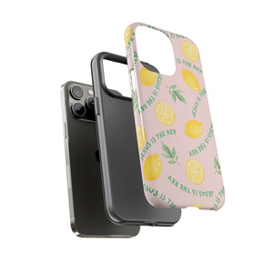 "Jesus Is The Key" Lemon Tough Phone Case – For Samsung, iPhone, & Pixel