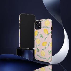 "Jesus Is The Key" Lemon Tough Phone Case – For Samsung, iPhone, & Pixel