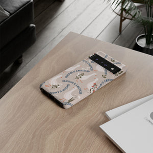 Charming Geese & Gratitude Tough Phone Case – For Samsung, iPhone, & Google Pixel