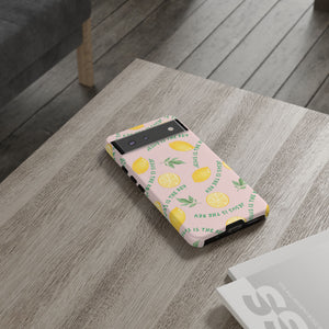"Jesus Is The Key" Lemon Tough Phone Case – For Samsung, iPhone, & Pixel