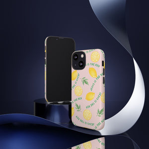 "Jesus Is The Key" Lemon Tough Phone Case – For Samsung, iPhone, & Pixel