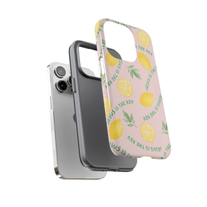 "Jesus Is The Key" Lemon Tough Phone Case – For Samsung, iPhone, & Pixel