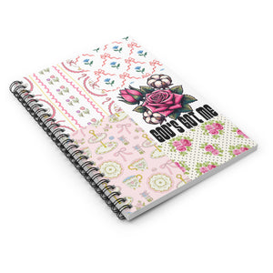 "God's Got Me" Shabby Chic & Sweet Spiral Notebook – Ruled Lined