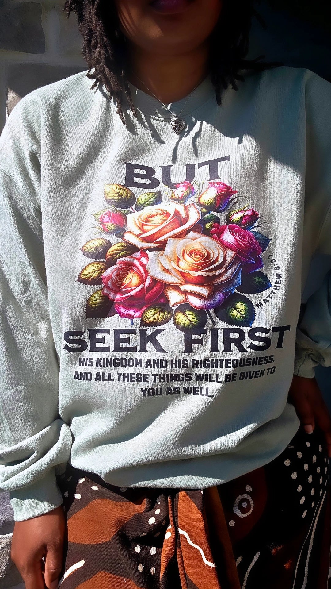 But Seek First His Kingdom Sweater