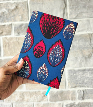 African Fabric Lined Notebook