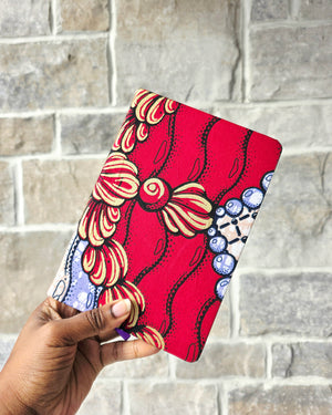 African Fabric Lined Notebook