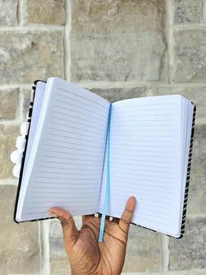 African Fabric Lined Notebook