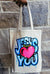 Jesus Loves You Tote in Beige