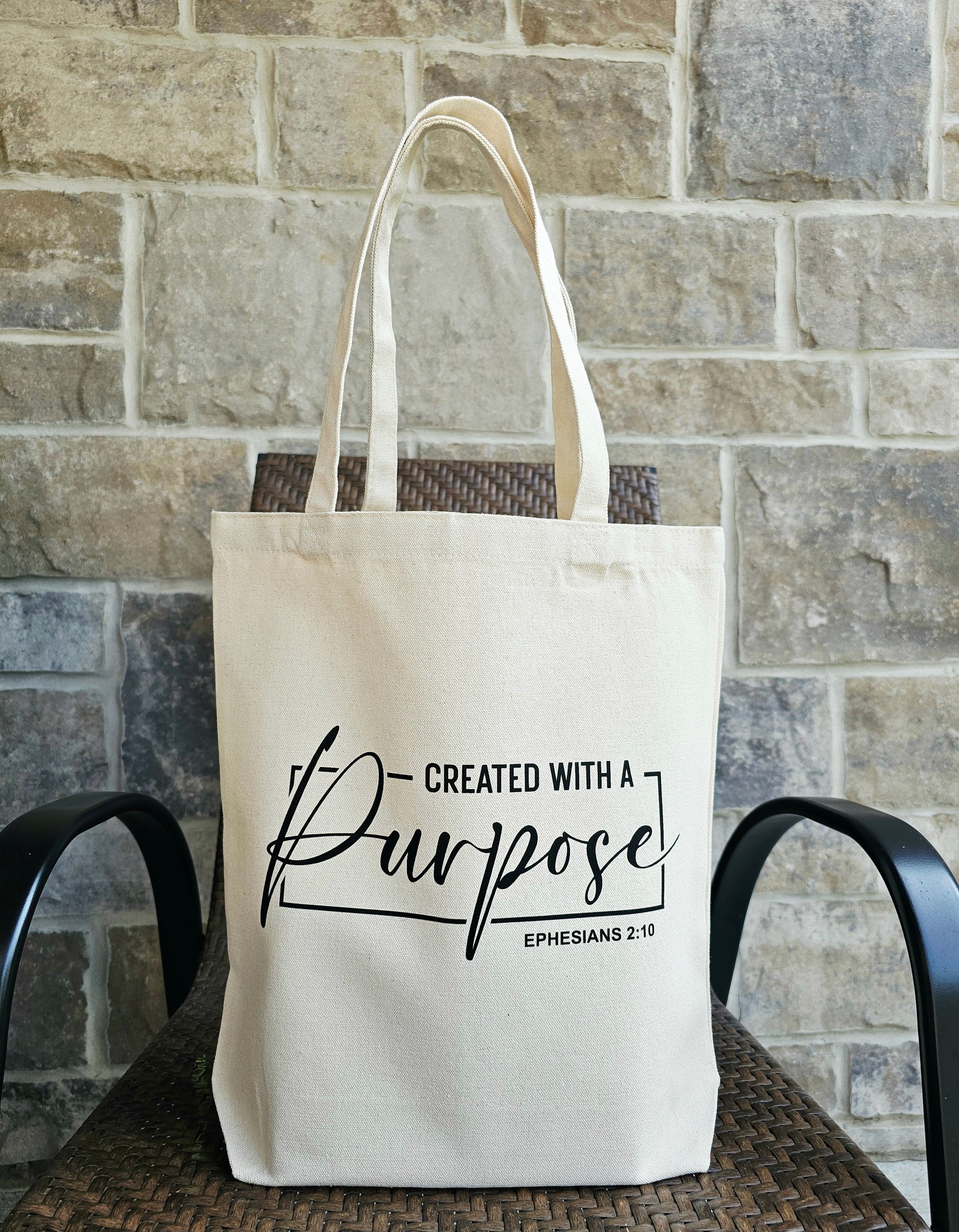 Created with a Purpose Tote in Beige