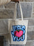 Jesus Loves You Tote in Beige
