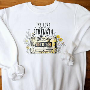 The Lord is my strength - Crewneck in White