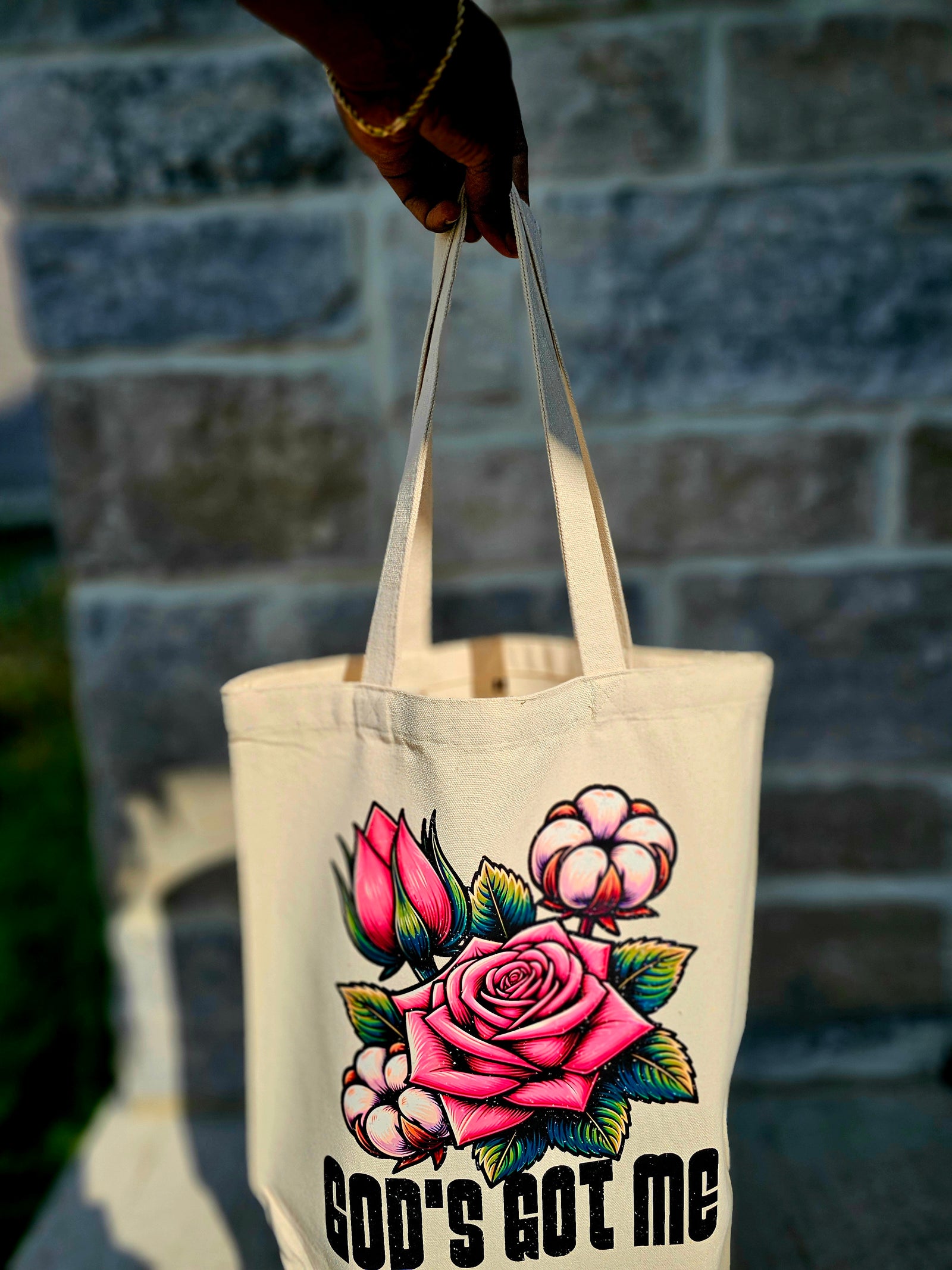 God's got me in Beige