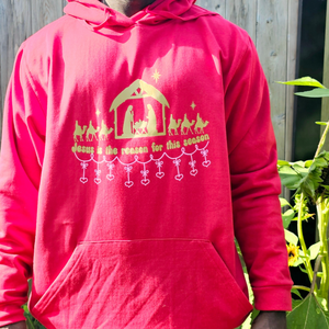 Jesus is the reason for the season - Hoodie in Red