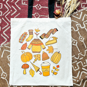 Tote bag - Fall doodles