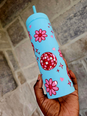 Flowers & Disco Tumbler