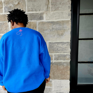 Be intentional every day - Crewneck in Royal Blue