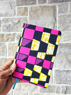 African Fabric Lined Notebook