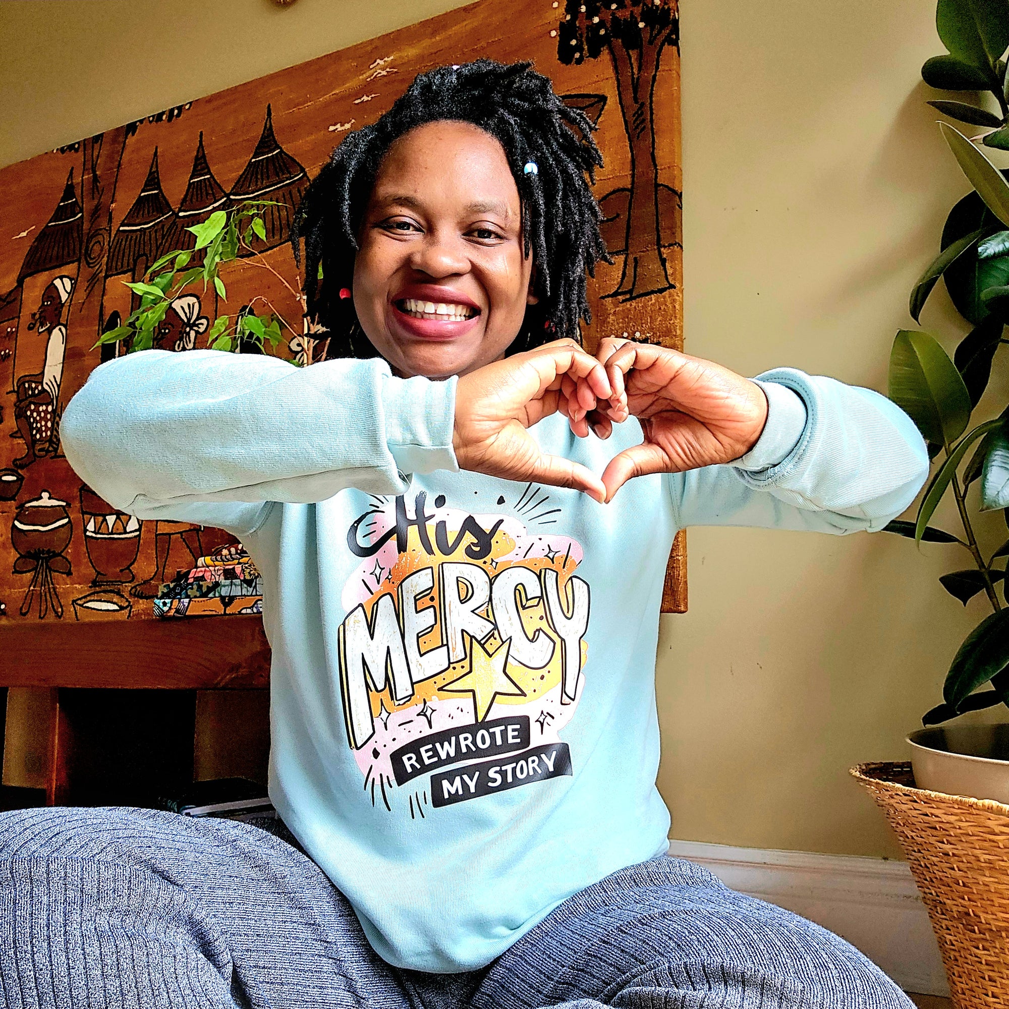 His Mercy Rewrote My Story Sweater