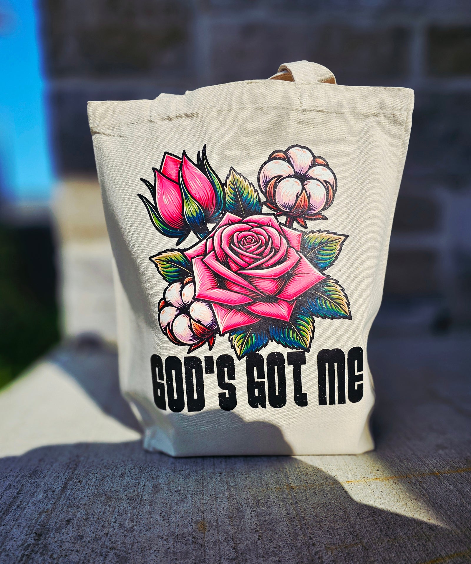 God's got me in Beige