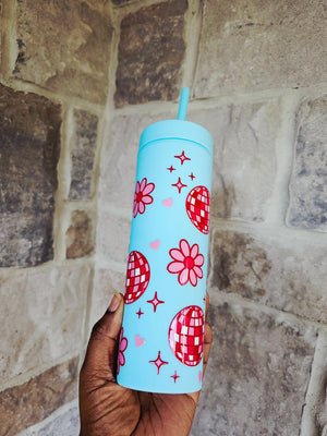 Flowers & Disco Tumbler