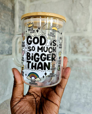 God is so much bigger than Mug in Black